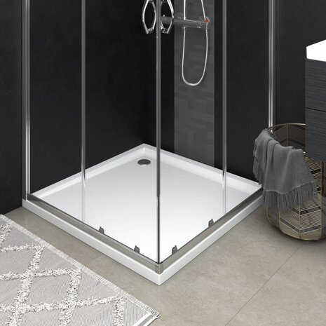 Douchebak vierkant 80x80 cm ABS wit 8720286206096 1