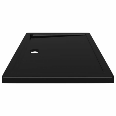 Douchebak rechthoekig 80x100 cm ABS zwart 8720286206140 4
