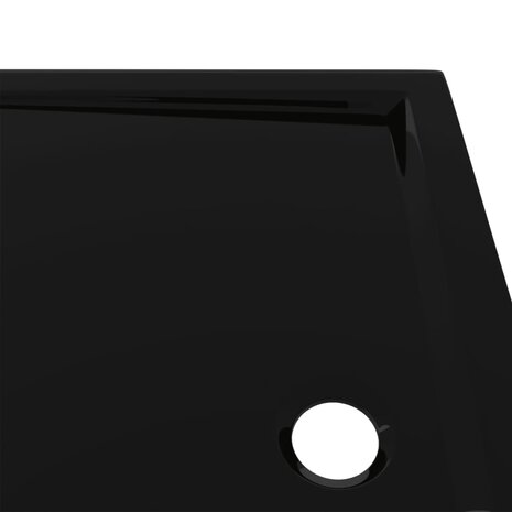 Douchebak rechthoekig 80x100 cm ABS zwart 8720286206140 6