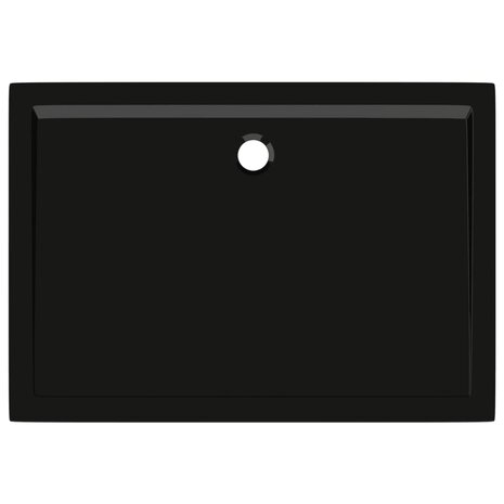 Douchebak rechthoekig 70x100 cm ABS zwart 8720286206171 5