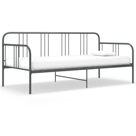 Slaapbankframe metaal grijs 90x200 cm 8720286162507 1