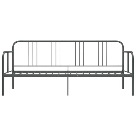Slaapbankframe metaal grijs 90x200 cm 8720286162507 3