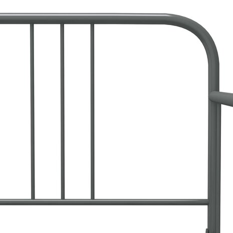 Slaapbankframe uittrekbaar metaal grijs 90x200 cm 8720286162538 10