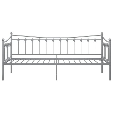 Slaapbankframe metaal grijs 90x200 cm 8720286195536 6