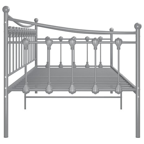 Slaapbankframe metaal grijs 90x200 cm 8720286195536 7
