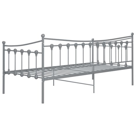 Slaapbankframe metaal grijs 90x200 cm 8720286195536 8