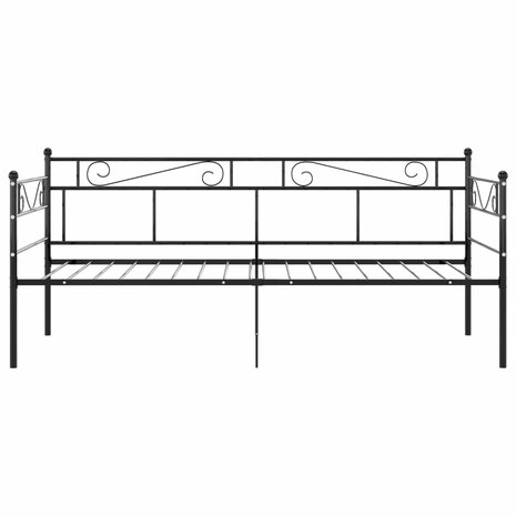 Slaapbankframe metaal zwart 90x200 cm 8720286195635 4