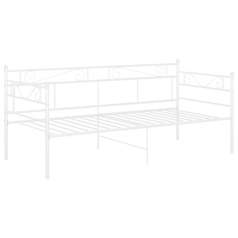 Slaapbankframe metaal wit 90x200 cm 8720286195642 3