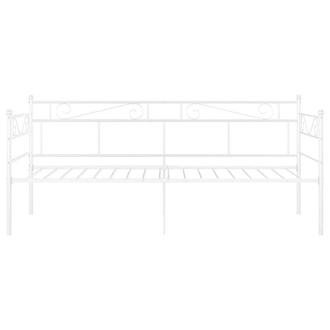 Slaapbankframe metaal wit 90x200 cm 8720286195642 4