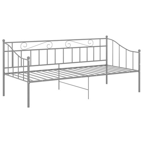 Slaapbankframe metaal grijs 90x200 cm 8720286195710 3