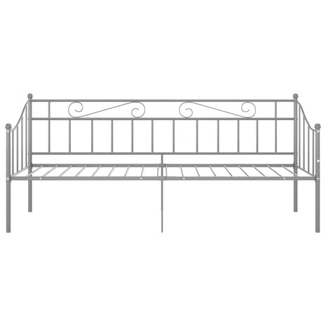 Slaapbankframe metaal grijs 90x200 cm 8720286195710 4