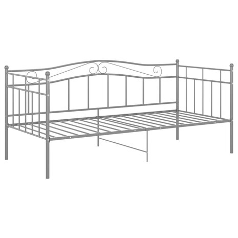 Slaapbankframe metaal grijs 90x200 cm 8720286195772 3
