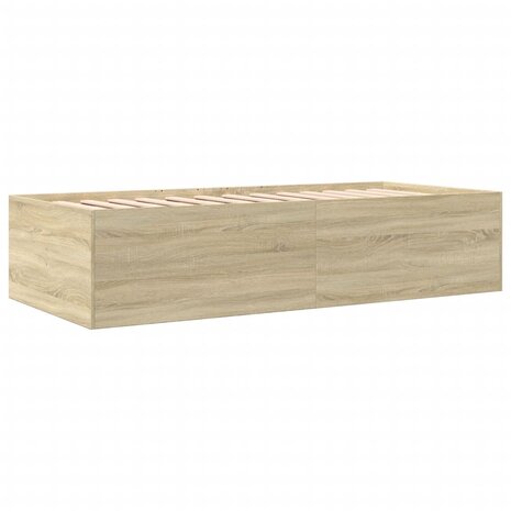 Slaapbank met lades 90x190 cm bewerkt hout sonoma eikenkleurig 8721102625367 6