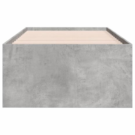 Slaapbank met lades 75x190 cm bewerkt hout betongrijs 8721102625442 5