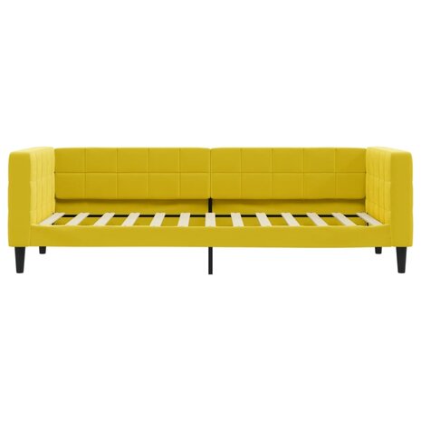 Slaapbank 80x200 cm fluweel geel 8720845953010 3
