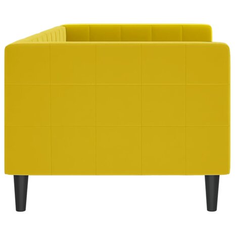 Slaapbank 80x200 cm fluweel geel 8720845953010 4