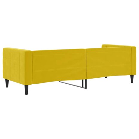 Slaapbank 80x200 cm fluweel geel 8720845953010 5