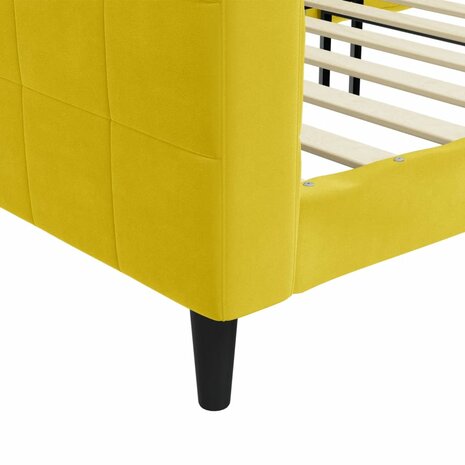 Slaapbank 80x200 cm fluweel geel 8720845953010 6