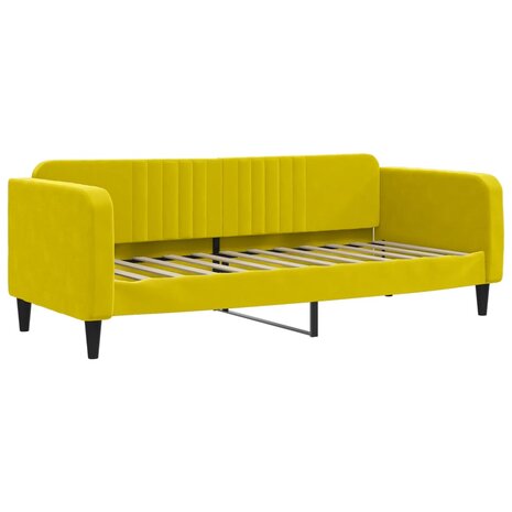 Slaapbank 80x200 cm fluweel geel 8720845953799 2
