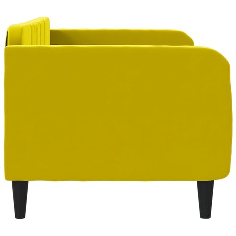 Slaapbank 80x200 cm fluweel geel 8720845953799 4