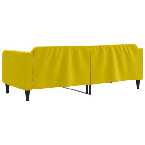 Slaapbank 80x200 cm fluweel geel 8720845953799 5