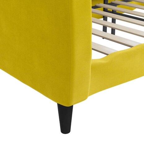 Slaapbank 80x200 cm fluweel geel 8720845953799 6