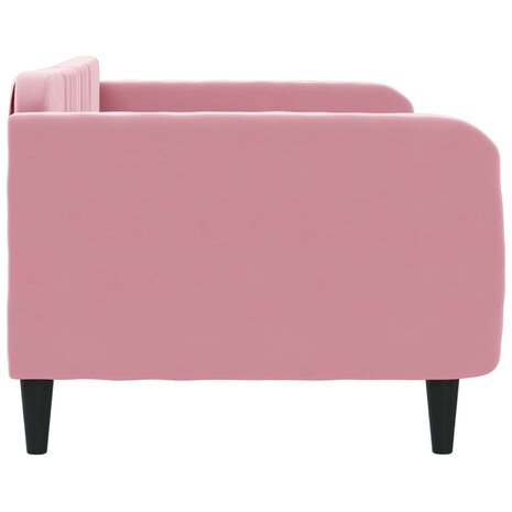 Slaapbank 100x200 cm fluweel roze 8720845953911 4