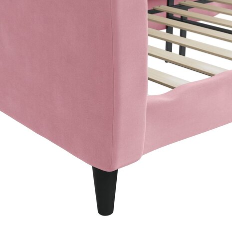 Slaapbank 100x200 cm fluweel roze 8720845953911 6
