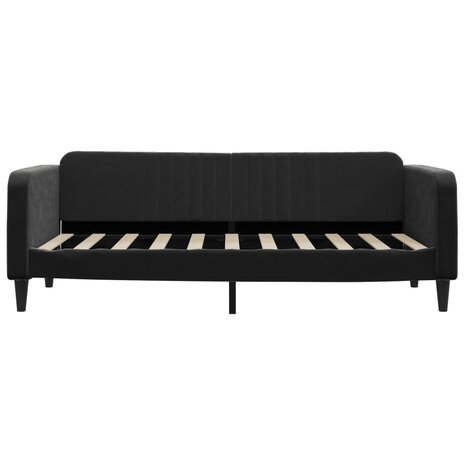 Slaapbank 90x190 cm fluweel zwart 8720845953966 3