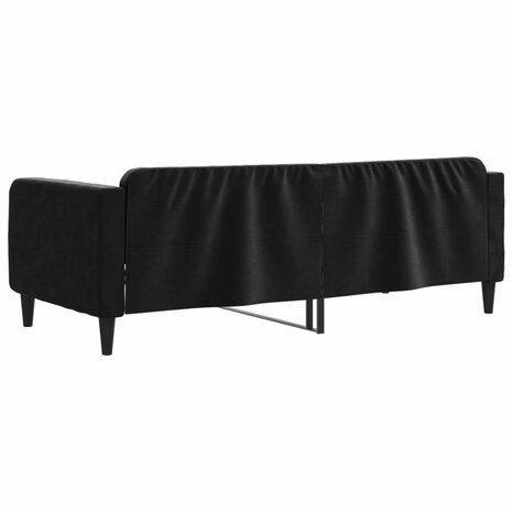 Slaapbank 90x190 cm fluweel zwart 8720845953966 5