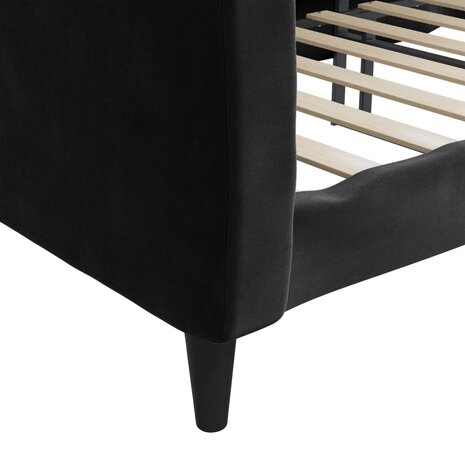Slaapbank 90x190 cm fluweel zwart 8720845953966 6