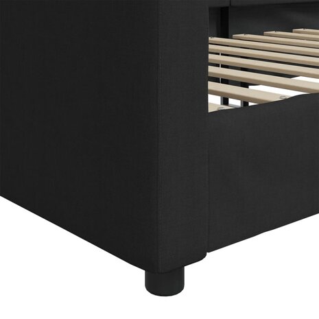Slaapbank 80x200 cm stof zwart 8720845954031 6