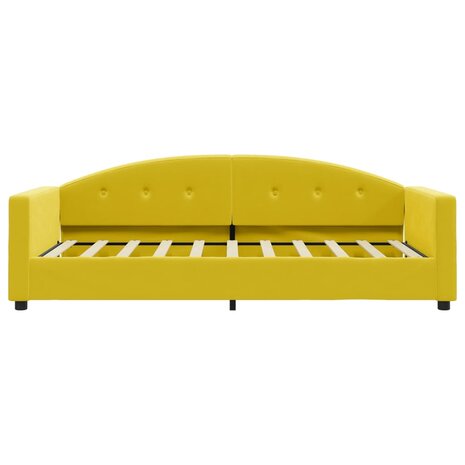 Slaapbank 80x200 cm fluweel geel 8720845954291 3