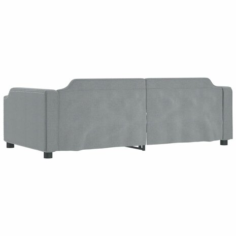 Slaapbank 90x200 cm stof lichtgrijs 8720845955007 5