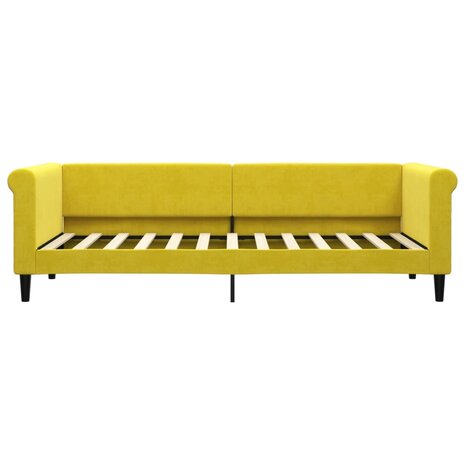 Slaapbank 80x200 cm fluweel geel 8720845955373 3