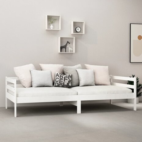 Slaapbank massief grenenhout wit 90x200 cm 8720286641279 3