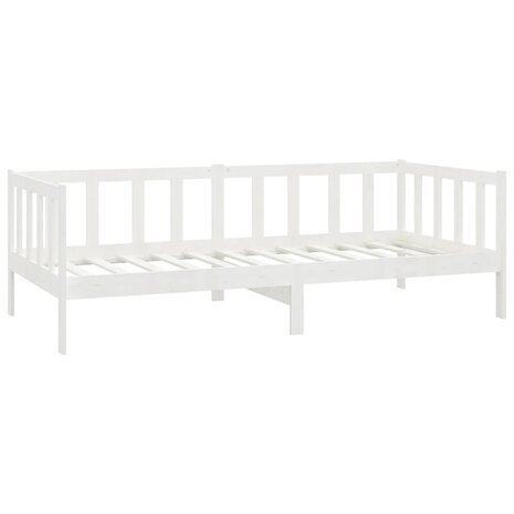 Bedbank massief grenenhout wit 90x200 cm 8720286641378 5