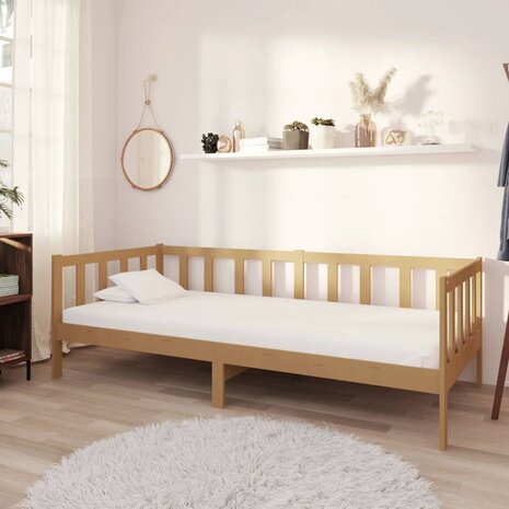 Bedbank massief grenenhout honingbruin 90x200 cm 8720286641392 1