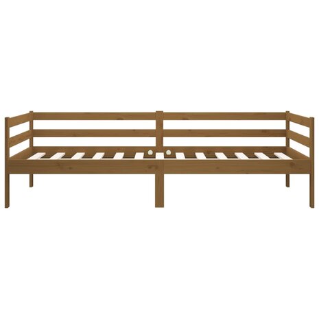 Slaapbank 90x190 cm massief grenenhout honingbruin 8720287133377 8