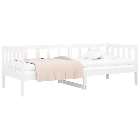 Slaapbank 90x190 cm massief grenenhout wit 8720287133452 3