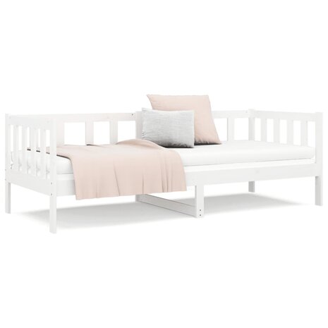 Slaapbank 90x190 cm massief grenenhout wit 8720287133452 5