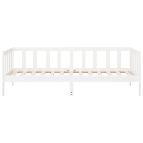Slaapbank 90x190 cm massief grenenhout wit 8720287133452 8