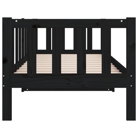 Slaapbank 90x190 cm massief grenenhout zwart 8720287133483 9