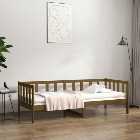 Slaapbank 80x200 cm massief grenenhout honingbruin 8720287133872 1