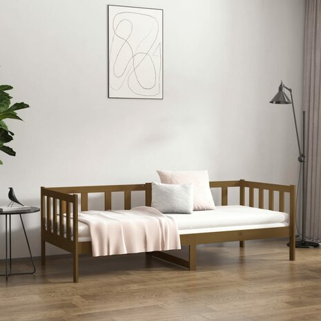 Slaapbank 80x200 cm massief grenenhout honingbruin 8720287133872 4