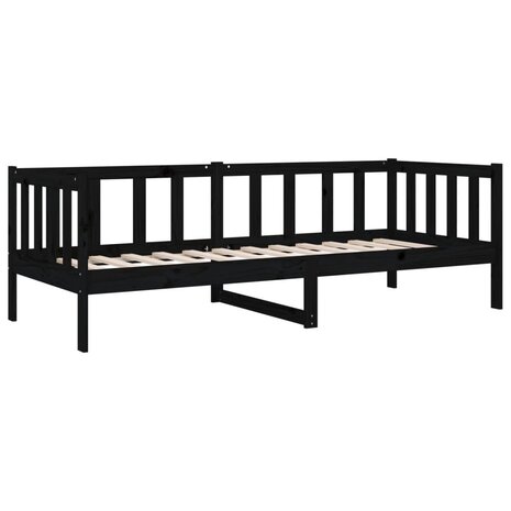 Slaapbank 80x200 cm massief grenenhout zwart 8720287133889 7