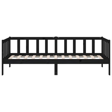 Slaapbank 80x200 cm massief grenenhout zwart 8720287133889 8