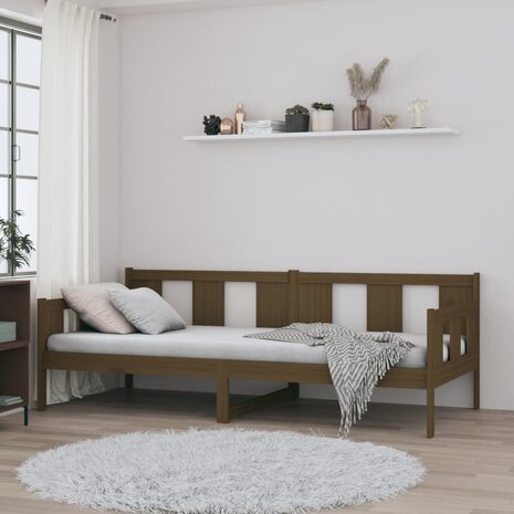 Slaapbank massief grenenhout honingbruin 90x200 cm 8720287072485 4