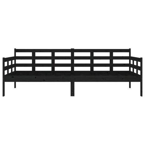 Slaapbank massief grenenhout zwart 90x200 cm 8720287073390 8