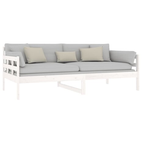 Slaapbank massief grenenhout wit 90x190 cm 8720287073468 6